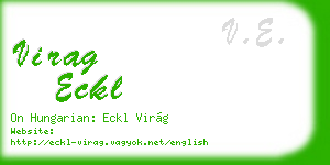 virag eckl business card